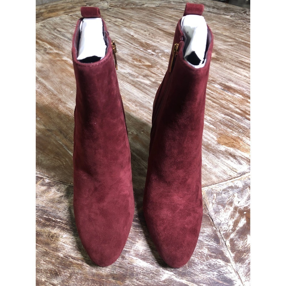 Vince Camuto Enverna Bootie Block Heel Burgundy NEW 7 US - Picture 3 of 8